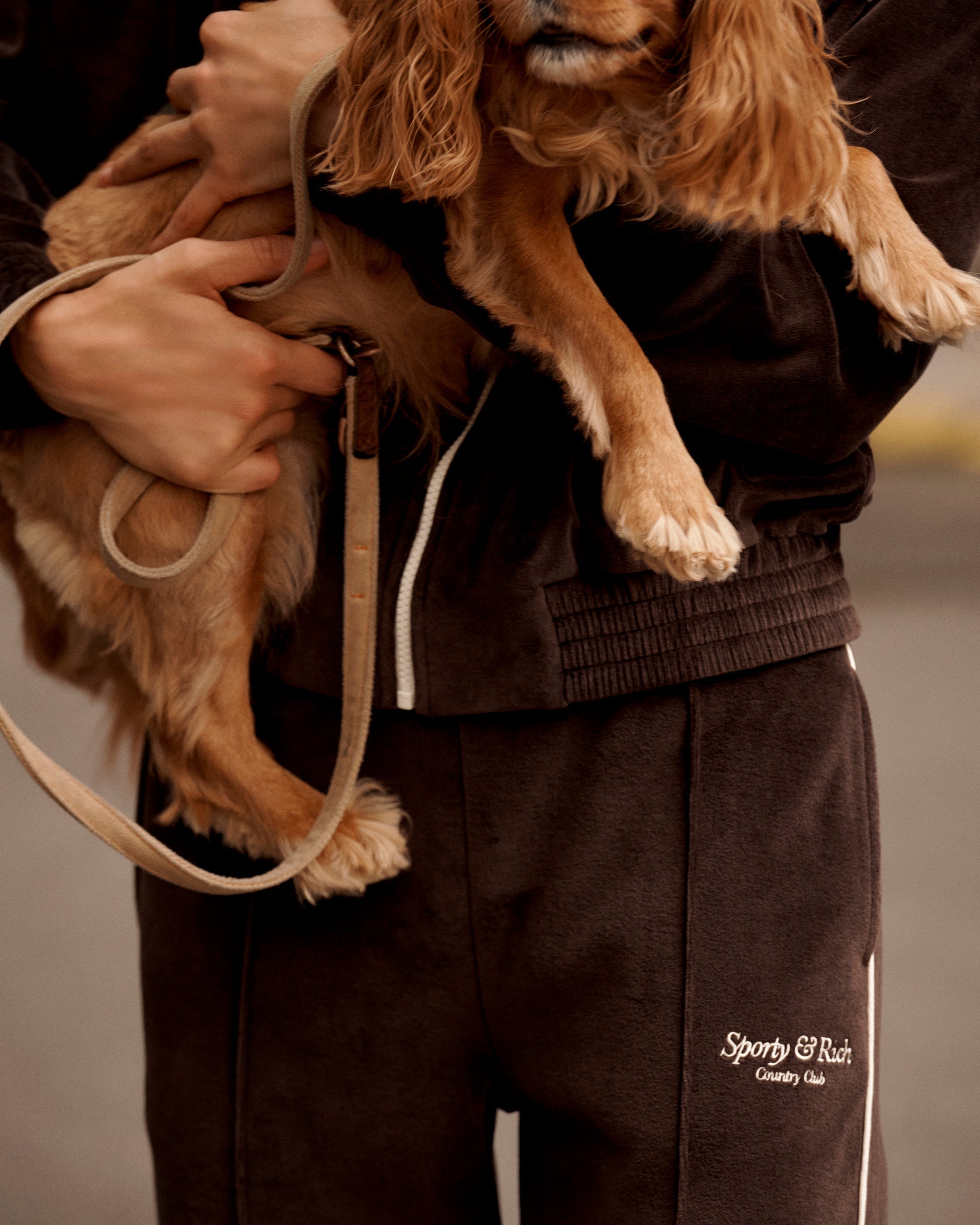 Pantalon Script en velours - Chocolate