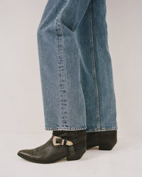 Pantalon large en denim - Medium Blue