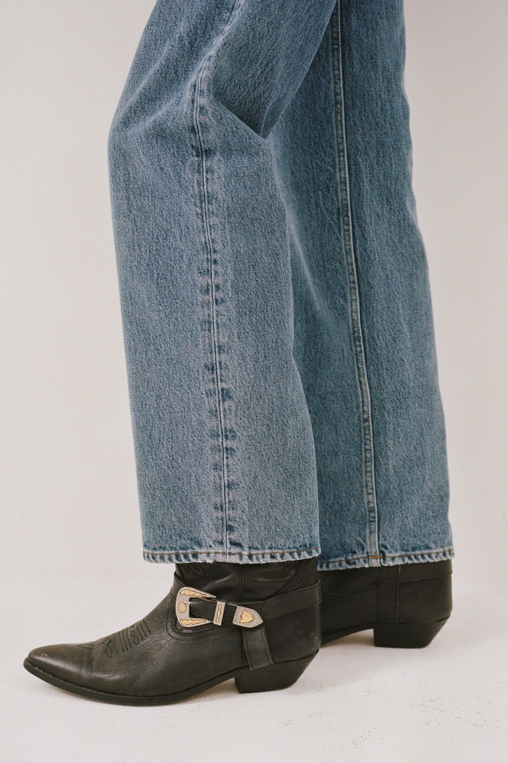 Loose Fit Denim - Medium Blue - old