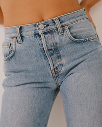Vintage Fit Straight Leg Denim - Medium Blue - old
