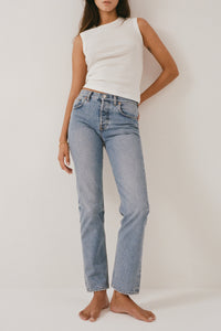Pantalon droit vintage en denim - Old