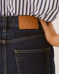 Pantalon large en denim - One Wash