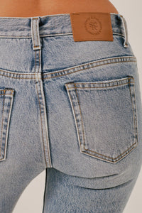 Pantalon droit vintage en denim - Old