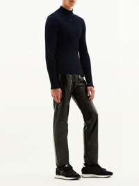 Réédition high-neck jumper - Navy