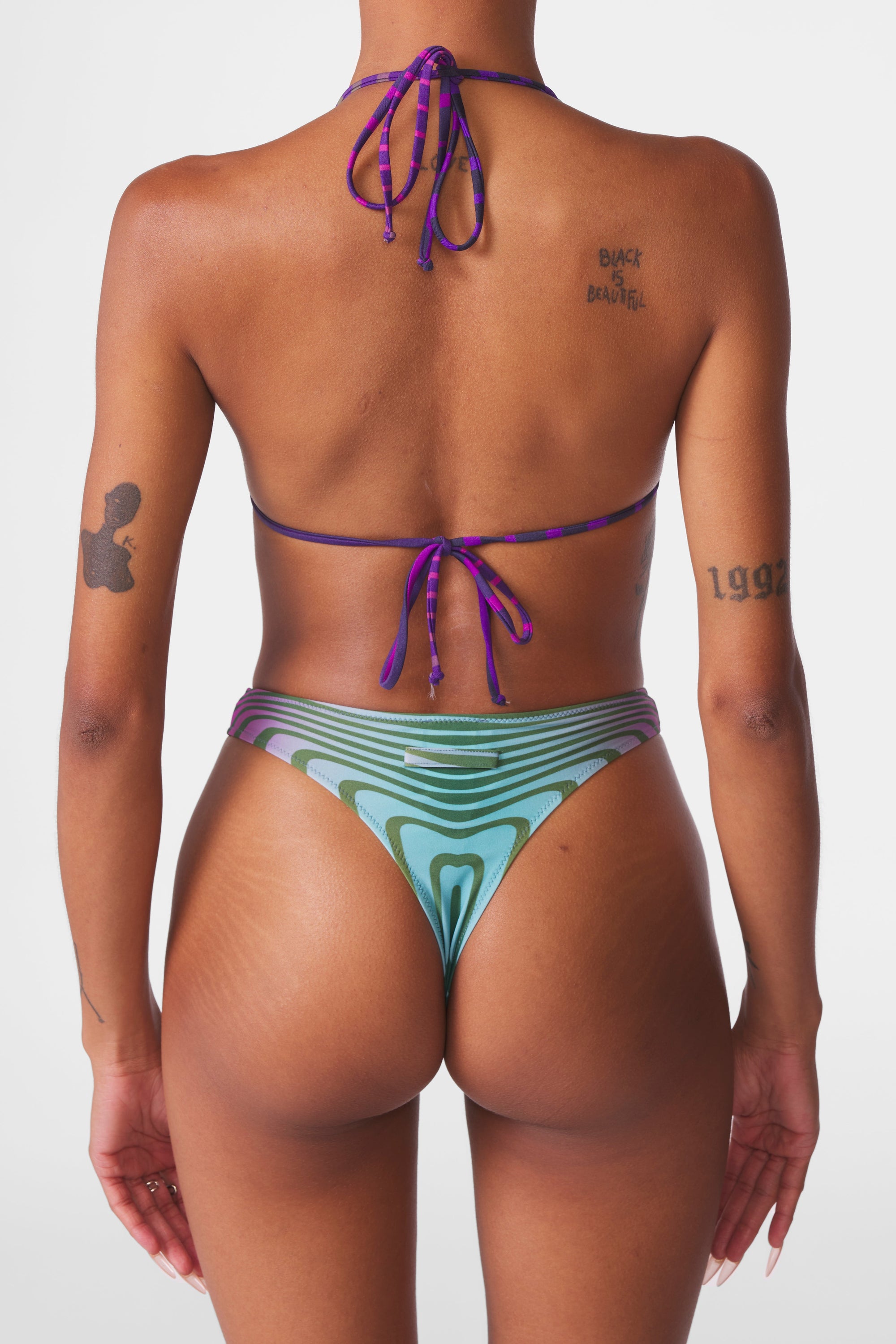 Ensemble de bikini Flower - Blue & Purple