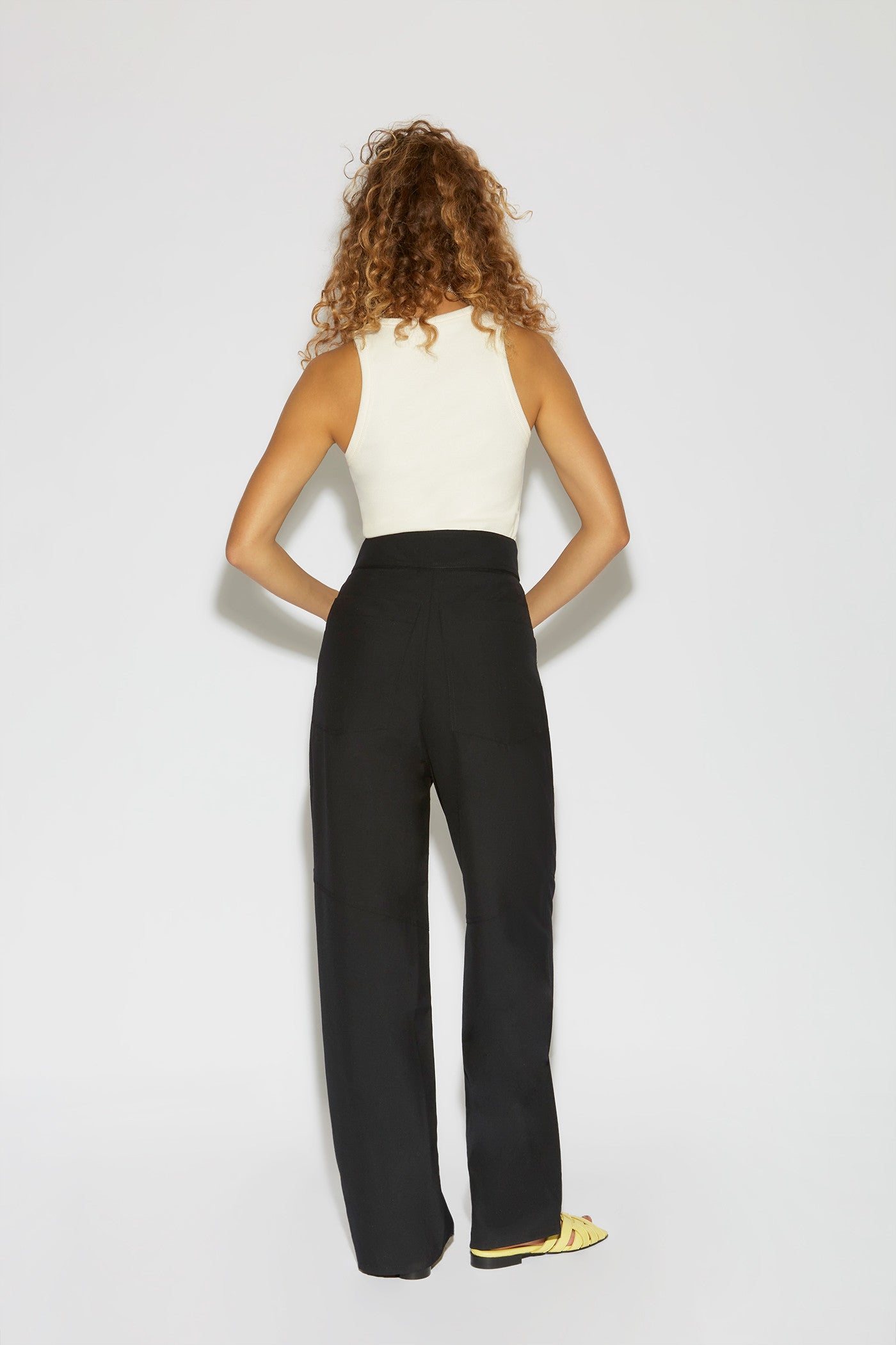 Unnie wool blend trousers - Charcoal