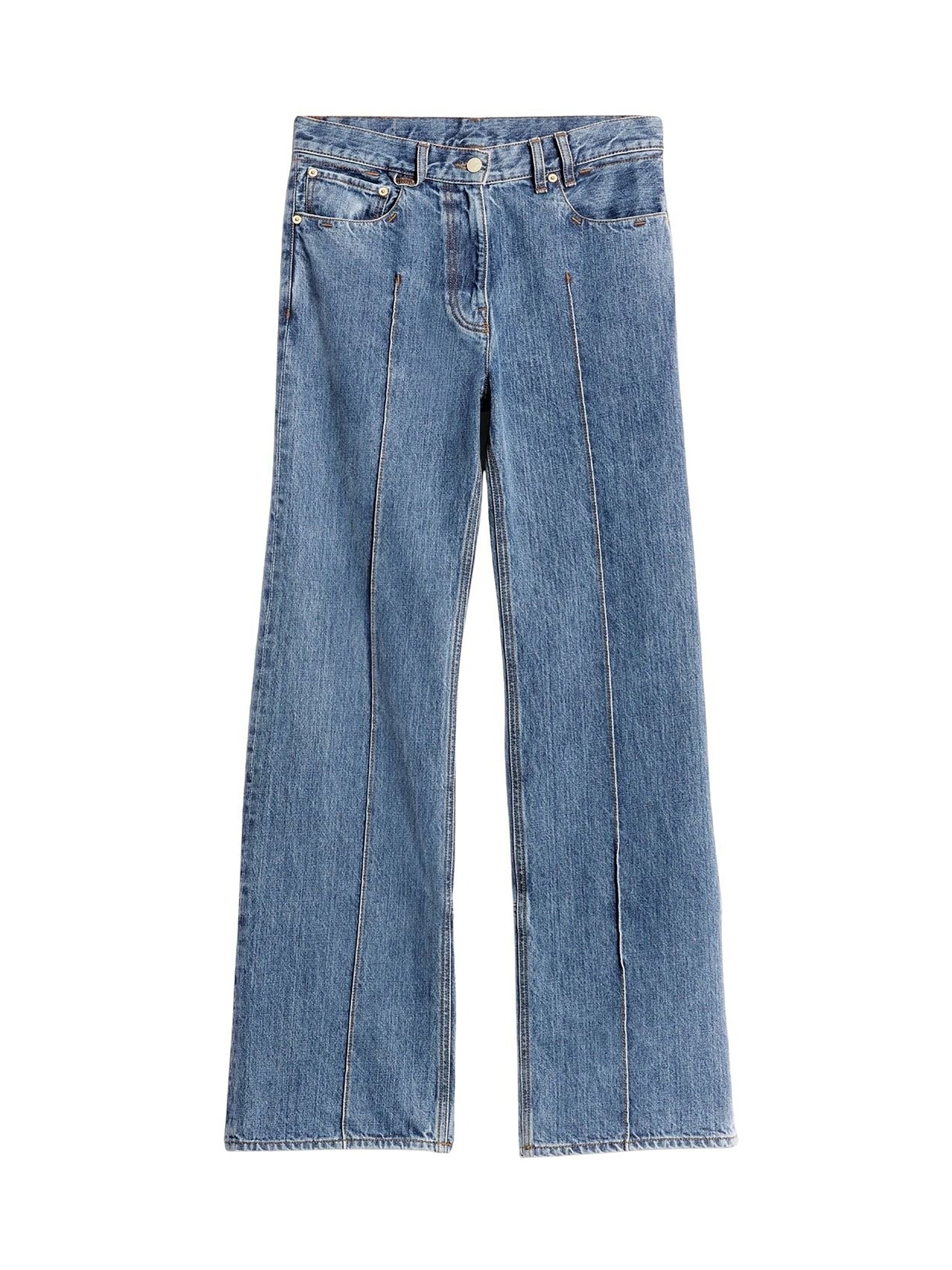 Pantalon De-Nimes Bordado en denim - Blue & Tabac
