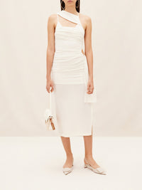 Robe Abanada en laine - White