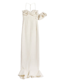 Robe Artichaut en lin - Off-White