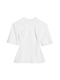 T-shirt Camisa ajusté aux épaules larges - White