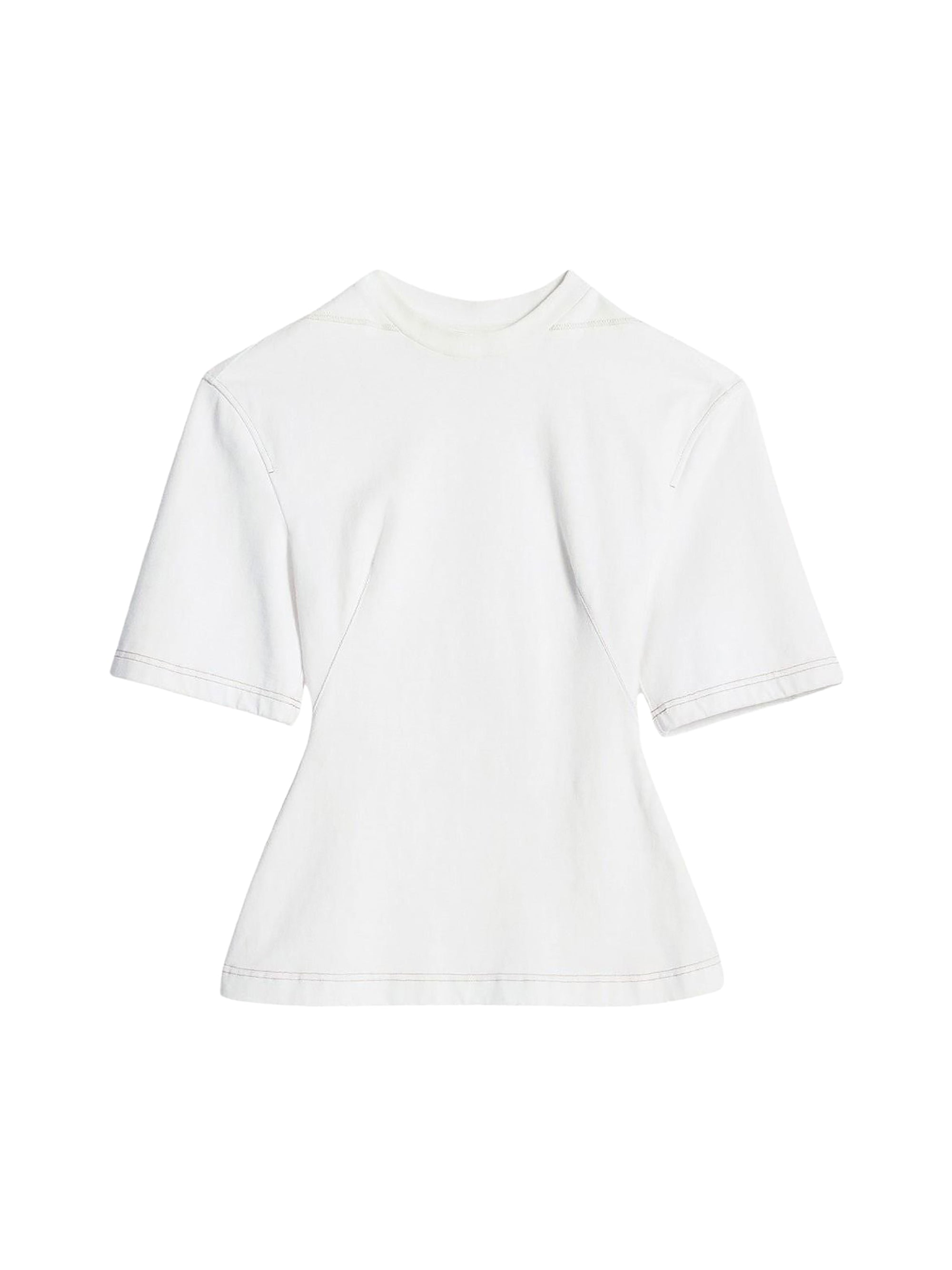 T-shirt Camisa ajusté aux épaules larges - White