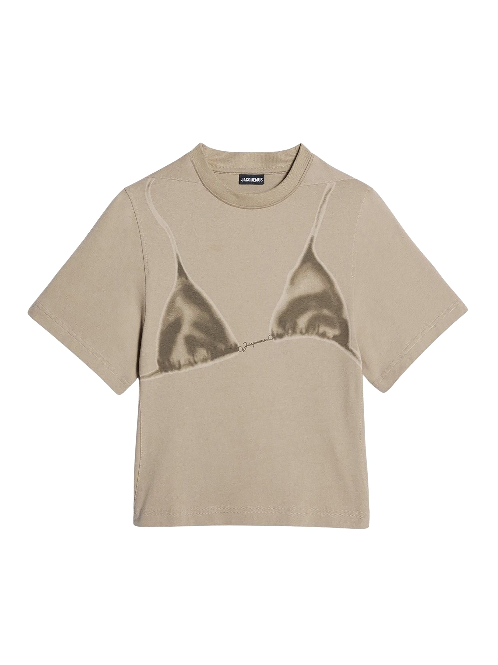PRINT WET EFFECT KHAKI LE TSHIRT BIKINI