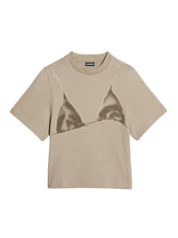 T-shirt Bikini imprimé bikini - Wet Effect Khaki