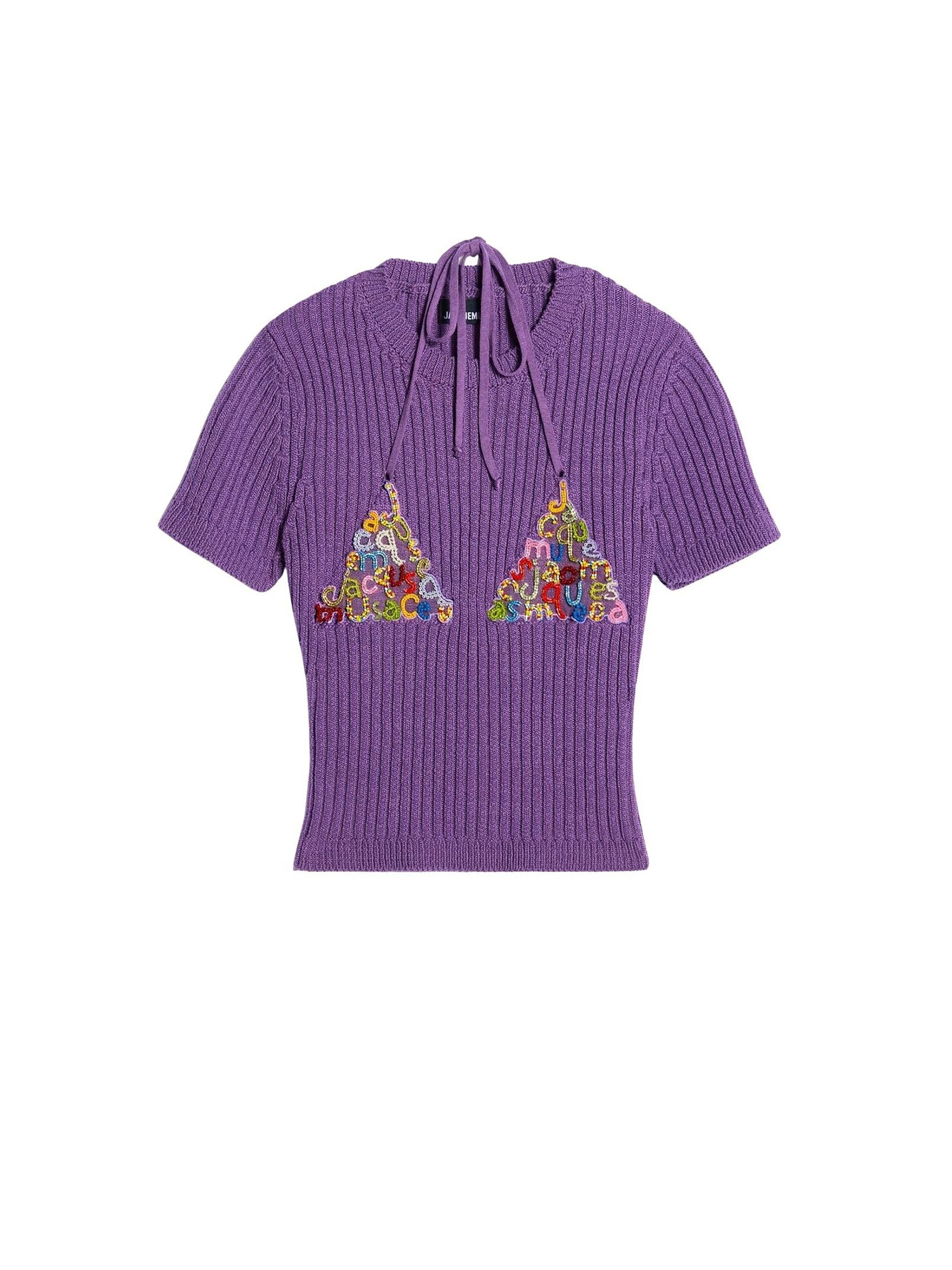 Haut en maille Bikini - Purple