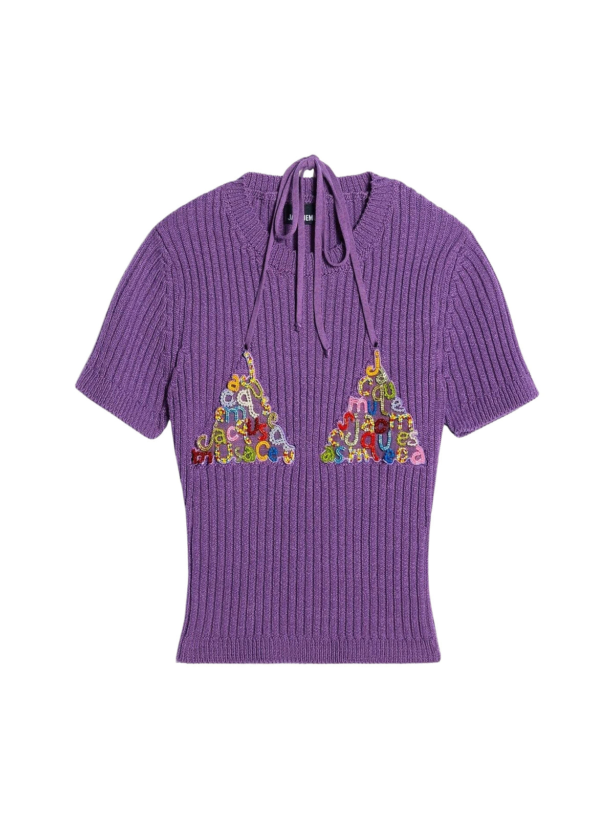 55€ / 1 sold //1 QTY / ST100%   T-shirt en maille Bikini - Purple