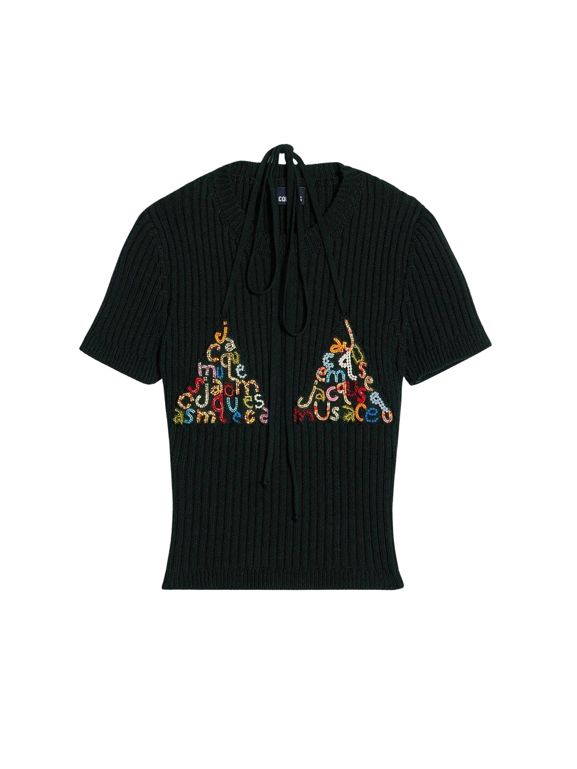 T-shirt en maille Bikini - Black