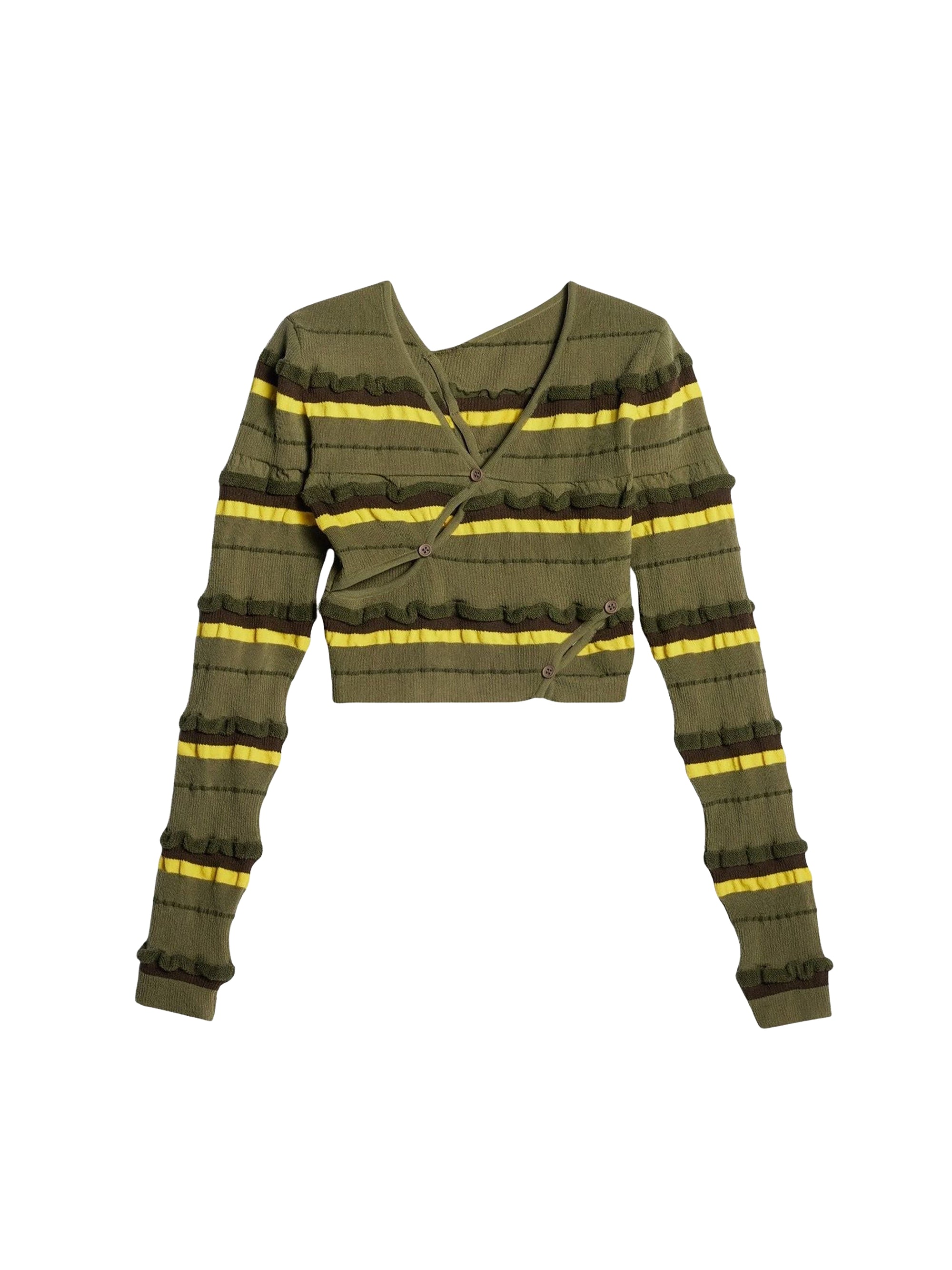 Cardigan Tordu croisé asymétrique - Dark Green