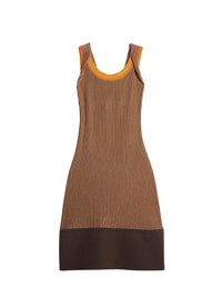 Robe Maille Turbi - Multi-Brown