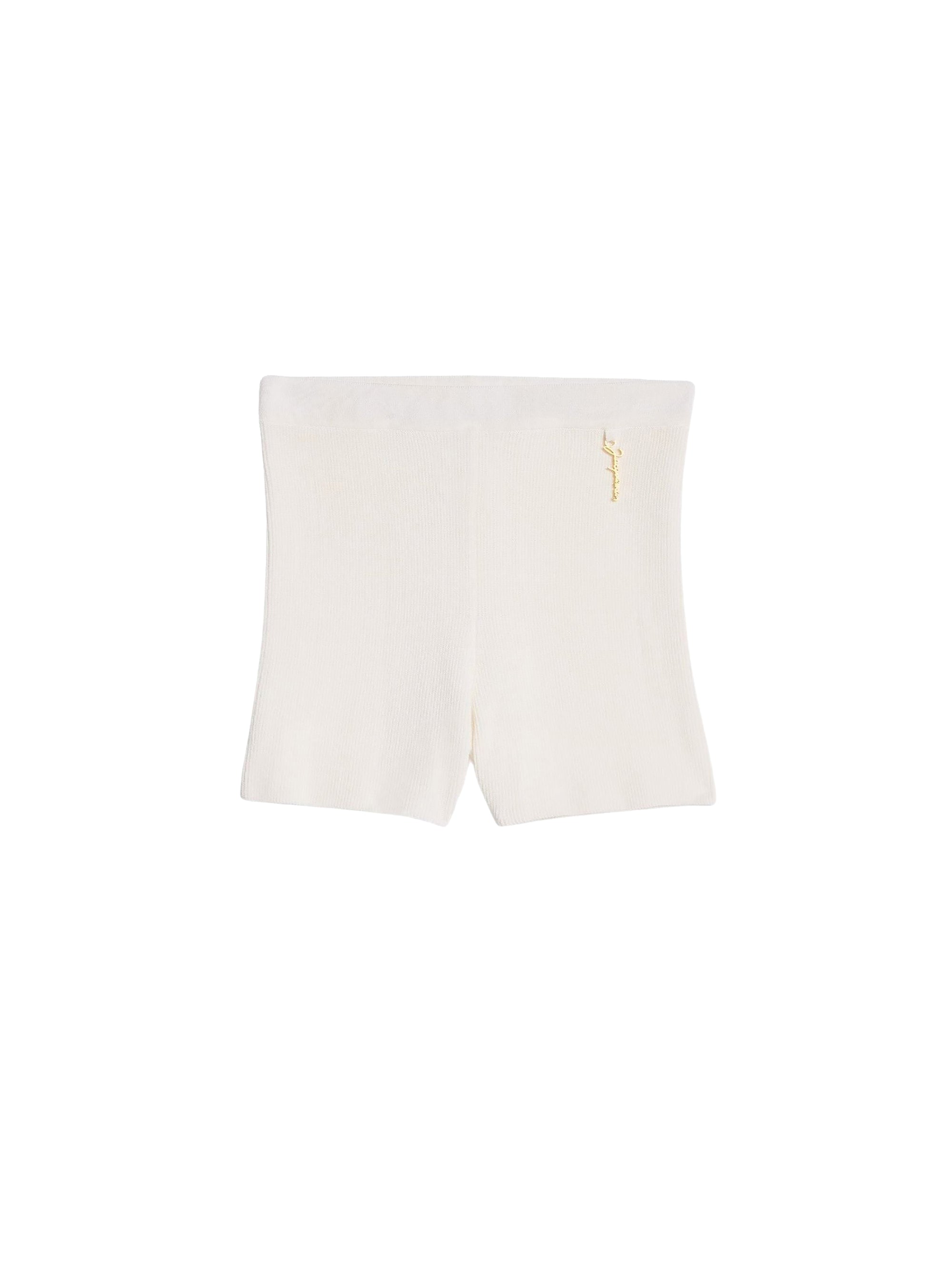 Short Pralu cycliste à bijou logo - White