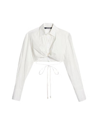 Chemise Plidao drapée - White