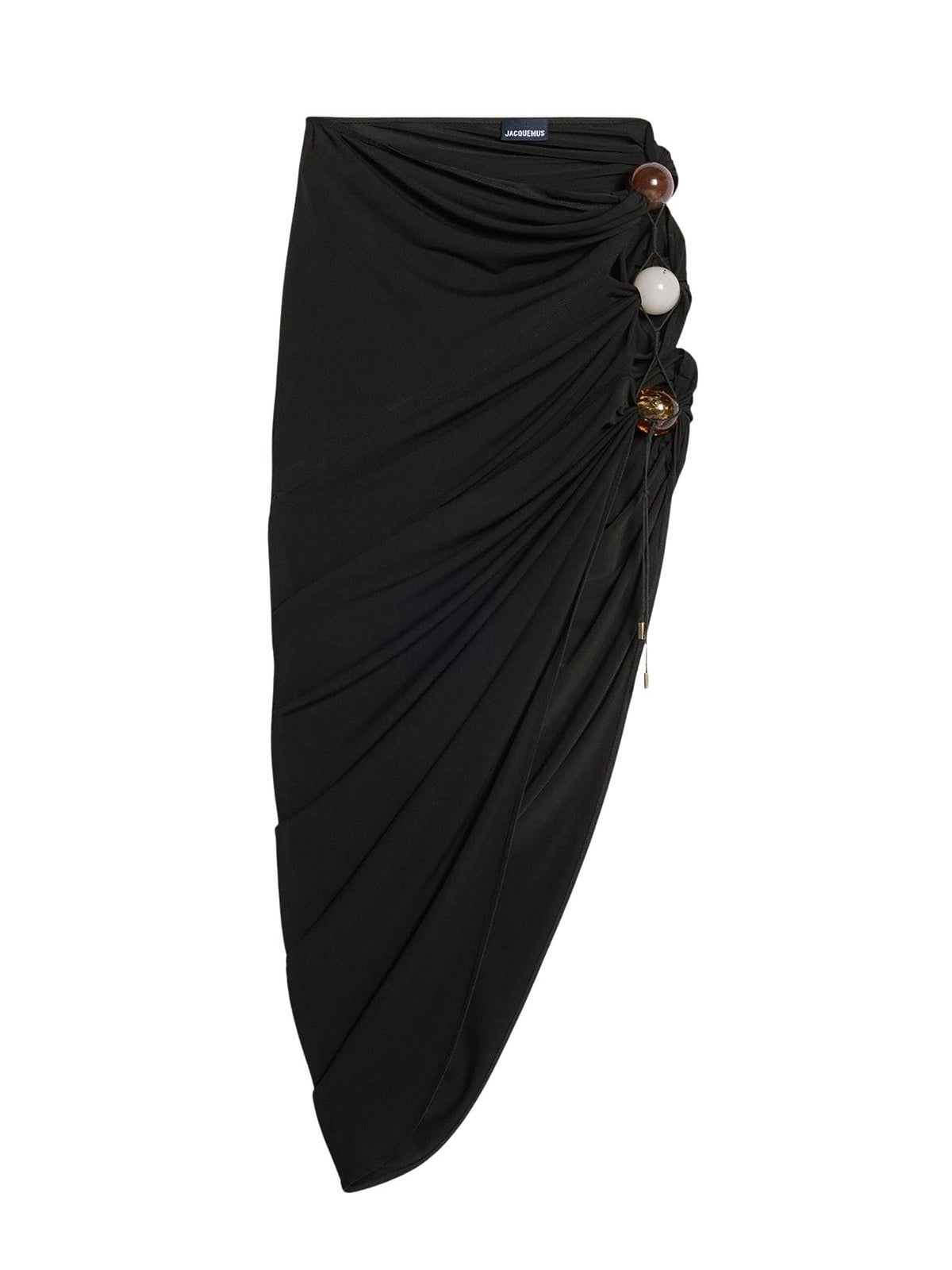 Jupe Perola asymétrique drapée - Black