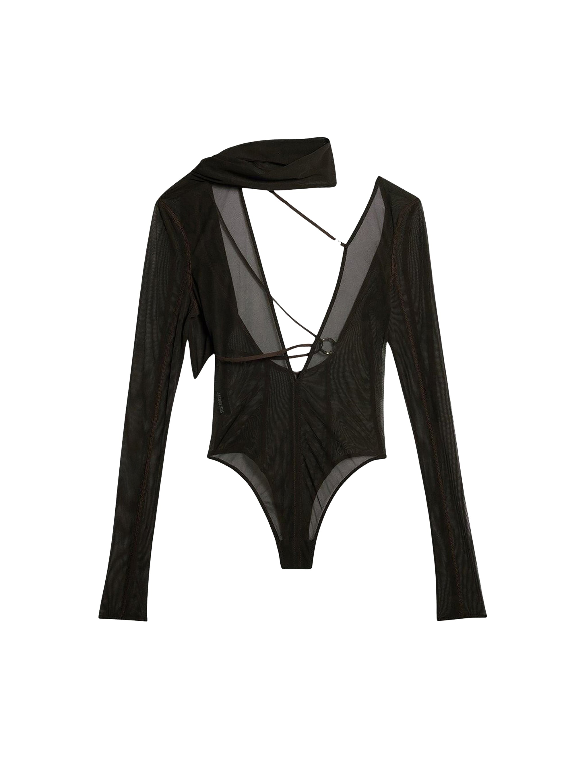 Body Abanaba asymétrique à bretelles - Brown