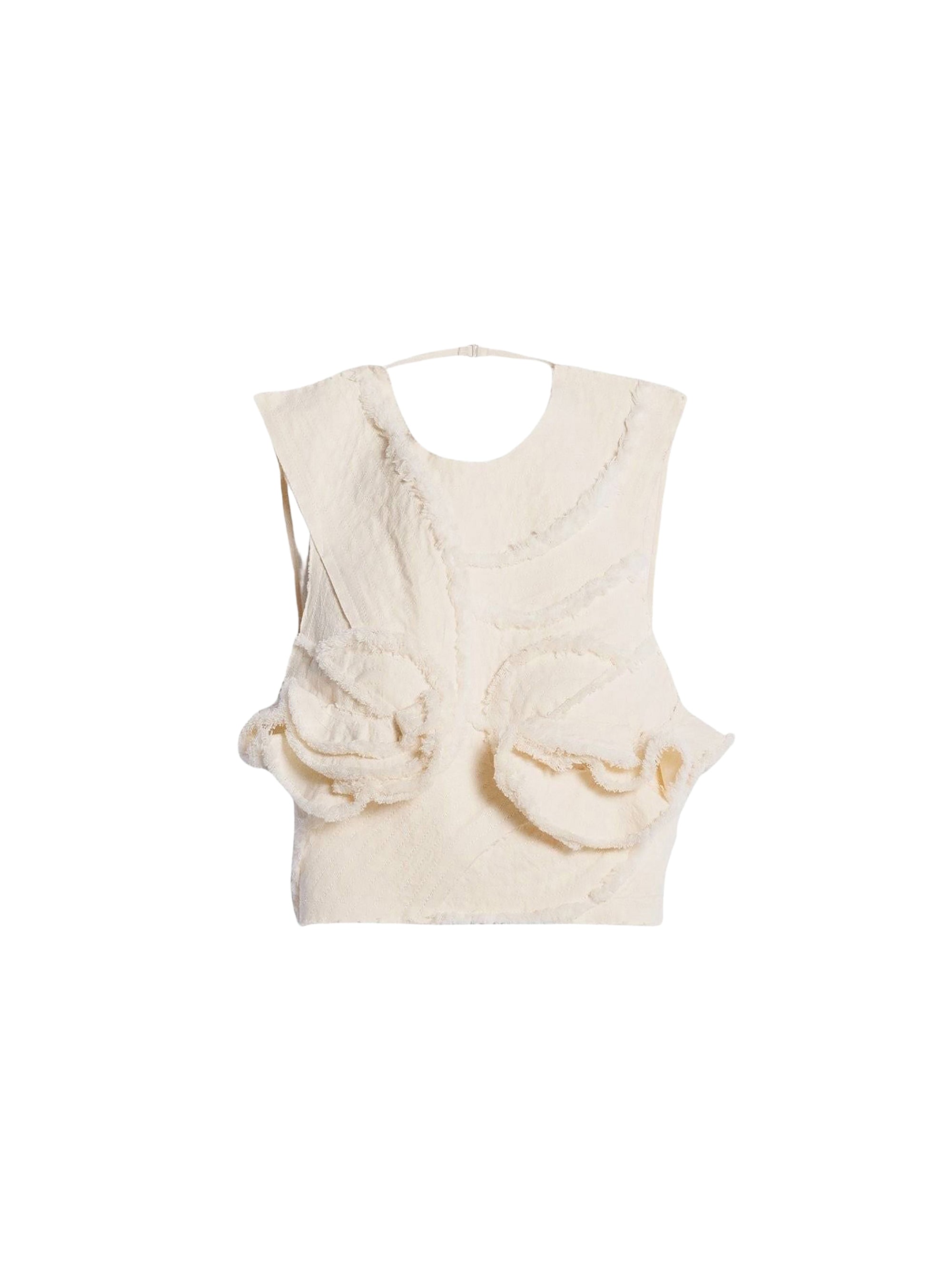Débardeur Artichaut à volants - Off White