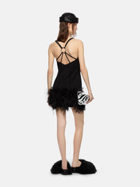 Mini robe Fujiko en jersey - Black