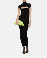 Robe midi sans manches en maille - Black