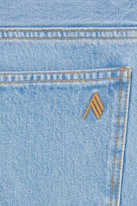 Pantalon long Girlfriend en denim - Light Blue Denim