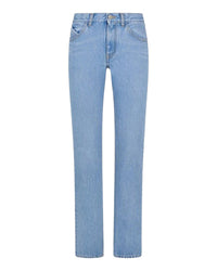 Pantalon long Girlfriend en denim - Light Blue Denim