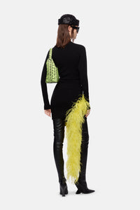 Mini skirt - Black/yellow