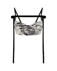 Top court Beath en jacquard - White & Black
