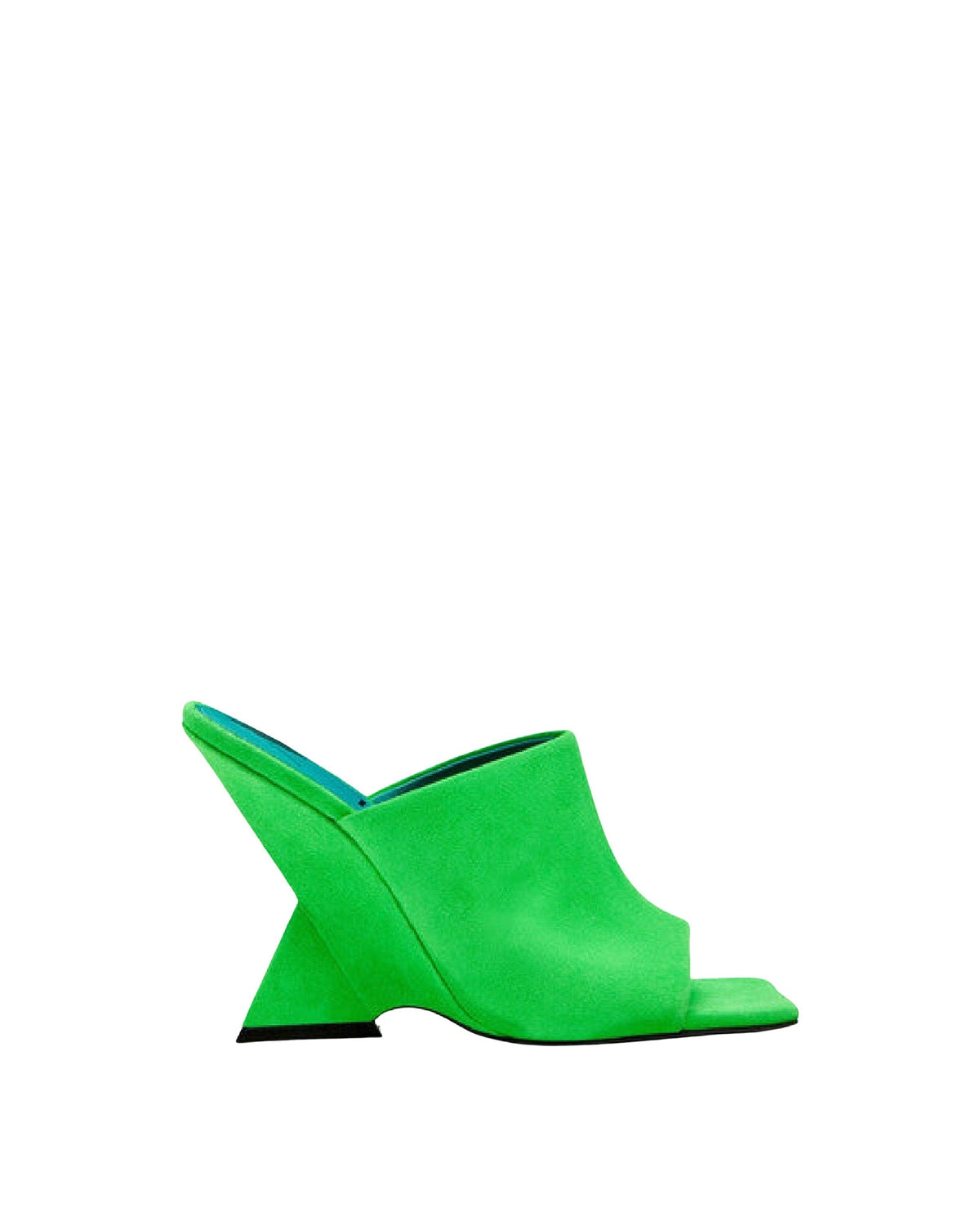 Mules Cheope 105 en daim - Fluo Green