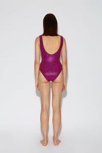 Maillot de bain Pam à paillettes - Bougainvillier