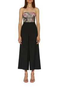 Pantalon Suzanne ample en laine mélangée - Charcoal