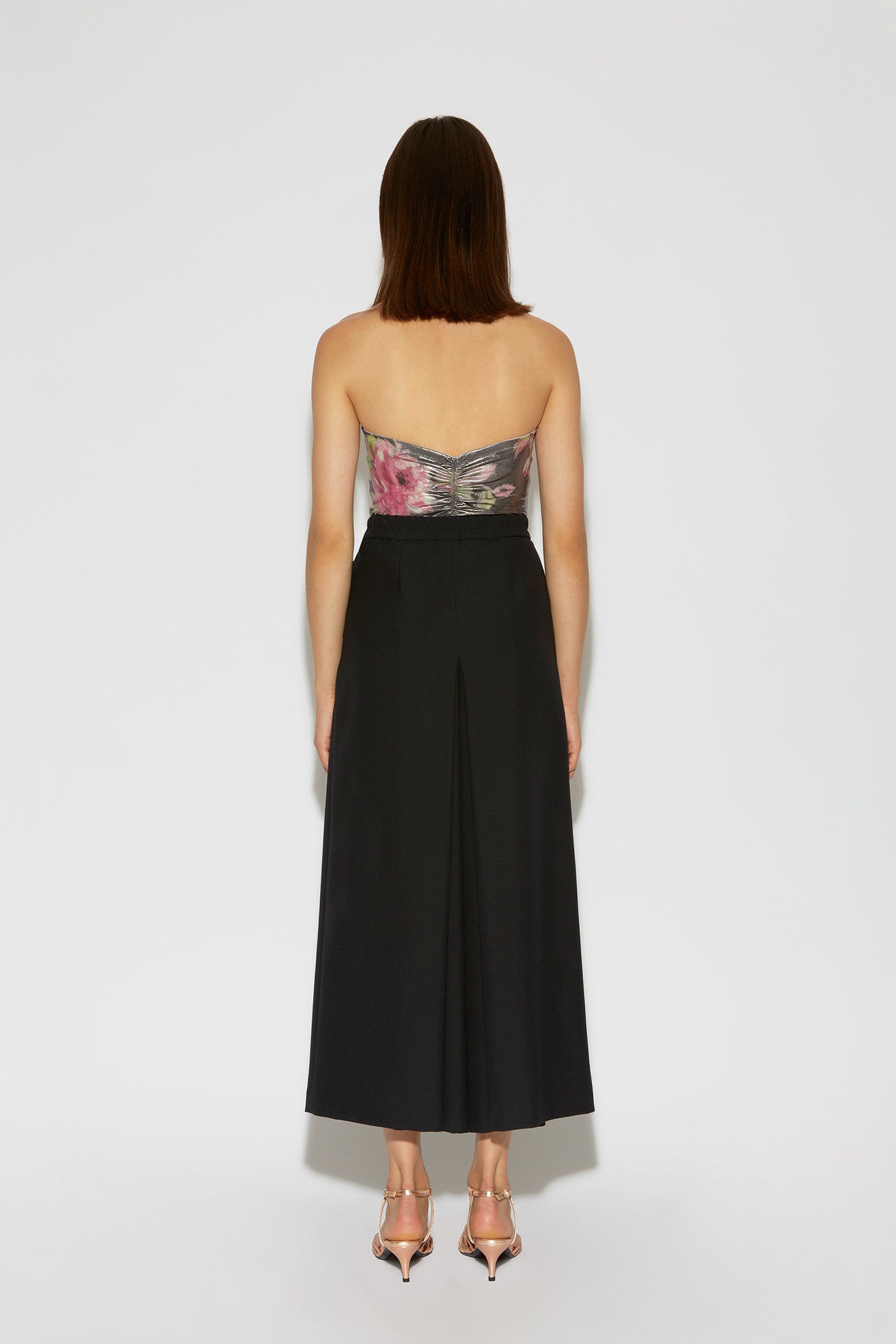 Pantalon Suzanne ample en laine mélangée - Charcoal