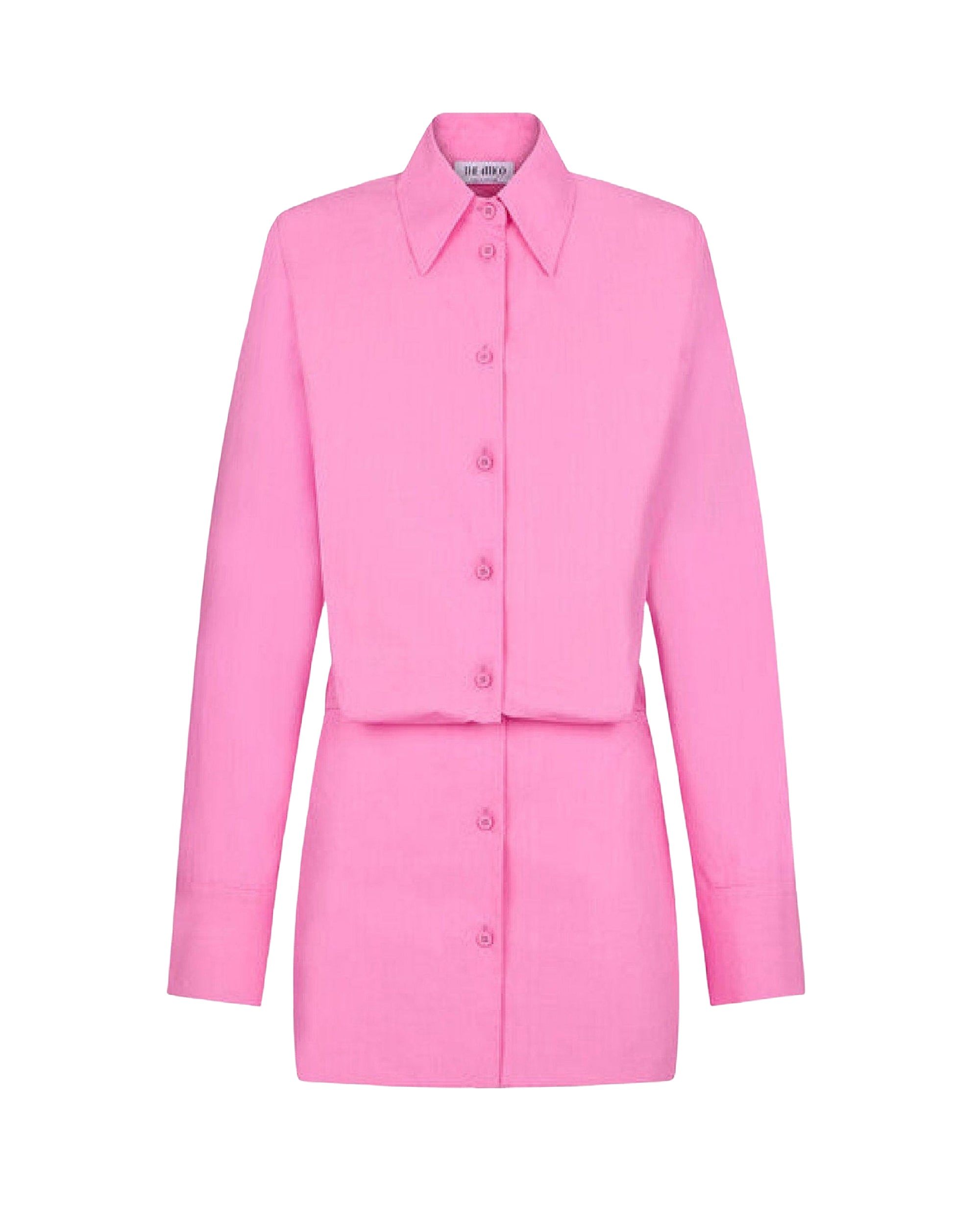Mini robe Margot en toile  - Neon Pink