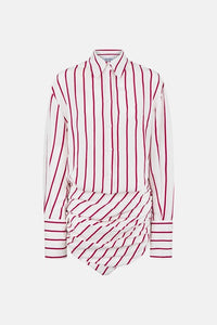 Hatty mini dress - White/shades of red
