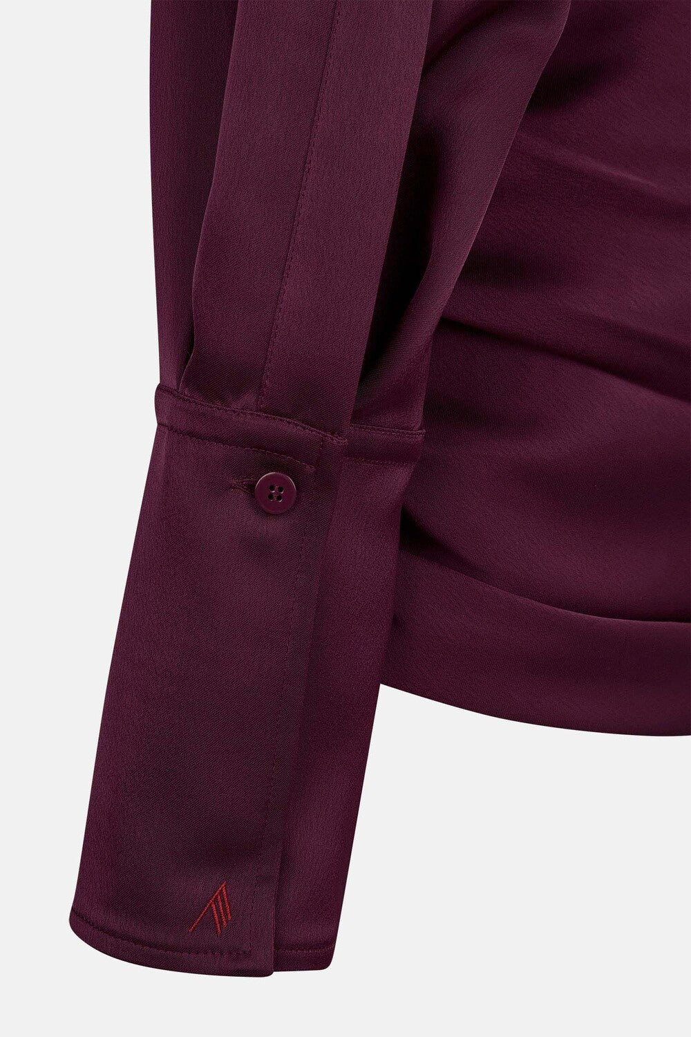 Mini robe Hatty en double satin - Burgundy
