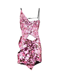 Mini robe Astra à paillettes mélangées - Multicolor