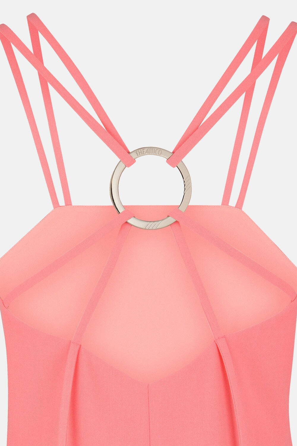 Robe midi Fujiko à double bretelles - Salmon