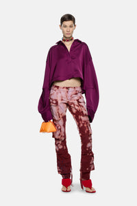 Essie long pants - Pink/bordeaux