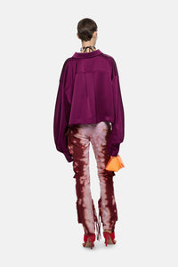 Essie long pants - Pink/bordeaux
