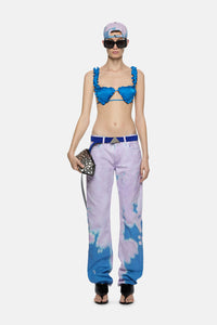 Boyfriend long pants - Violet/dusty blue