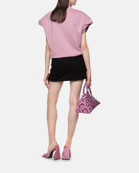 Mini jupe Rue en jersey - Rose