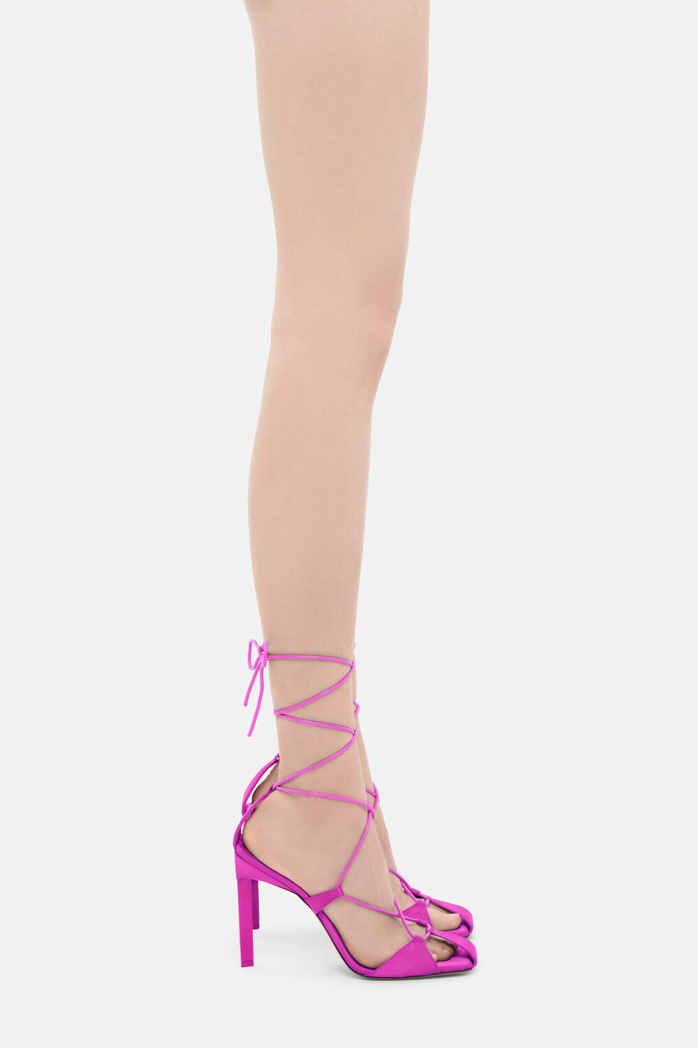 Adele lace-up pump 105mm - Fuchsia