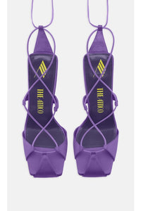Adele lace-up pump 105mm - VIOLET