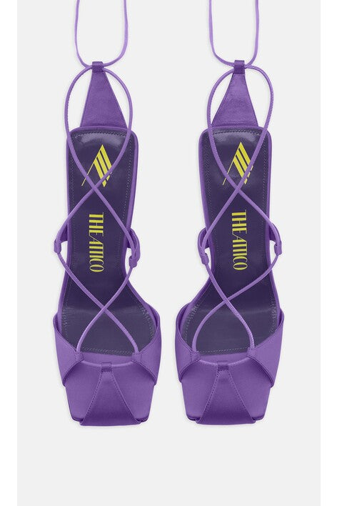 Adele lace-up pump 105mm - VIOLET