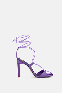 Adele lace-up pump 105mm - VIOLET